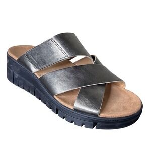 Vionic Sandals Size 9 Uptown Sunset Metallic Bronze Wide Comfort Slide